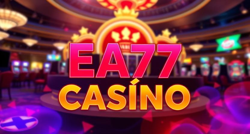 Immersive lounge-style interface of EA77 casino